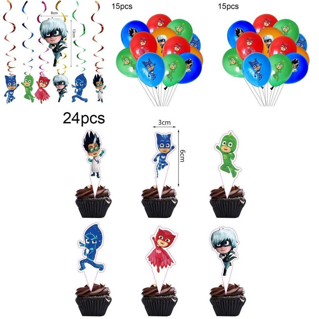 Pj Masks Theme Birthday Party Supplies With Cheerful Decor And Festive Tableware