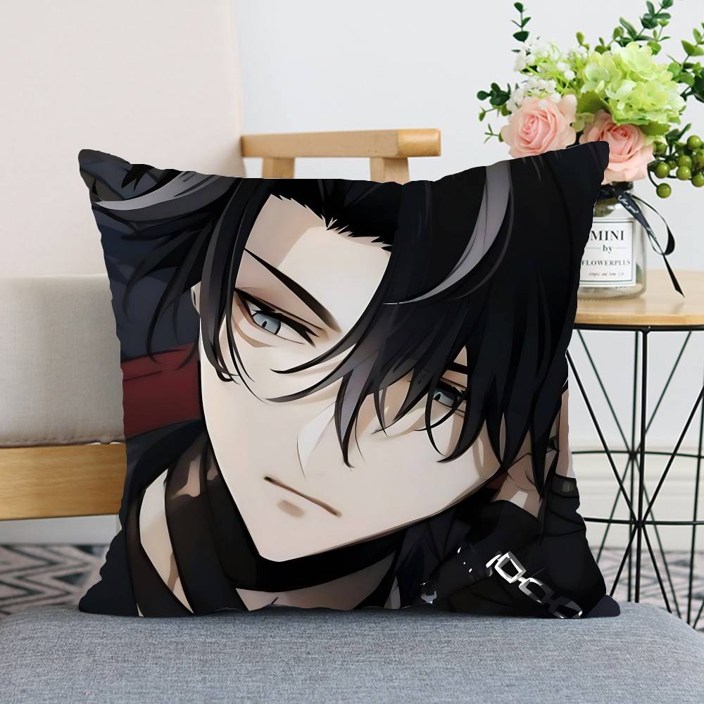 Kawaii Wriothesley Throw Pillow Covers Pattern Cushion Cover Suitable For Sofa Bedroom Car Pillow Cover