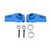 RC Rear Axle Carrier Aluminum Alloy Rear Axle Cup with Screws for ARRMA Senton 1 10 RC CarBlue