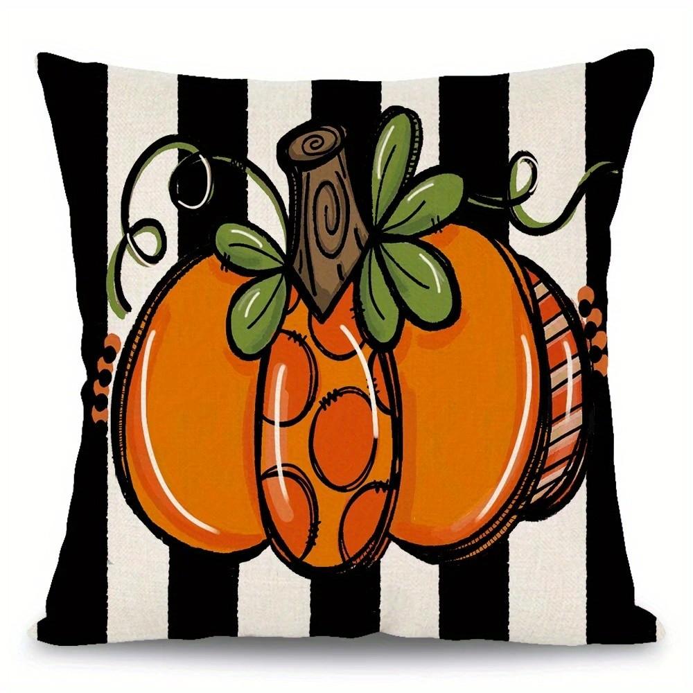Hello Pumpkin  Fall In The Air Pillows Pattern Cushion Cover Suitable For Sofa Bedroom Car Pillow Cover