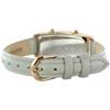 Watch with Leather Rectangular and Dual Time [Salvatore Marra] Women's Strap, Square, [] (no.2, Gray)