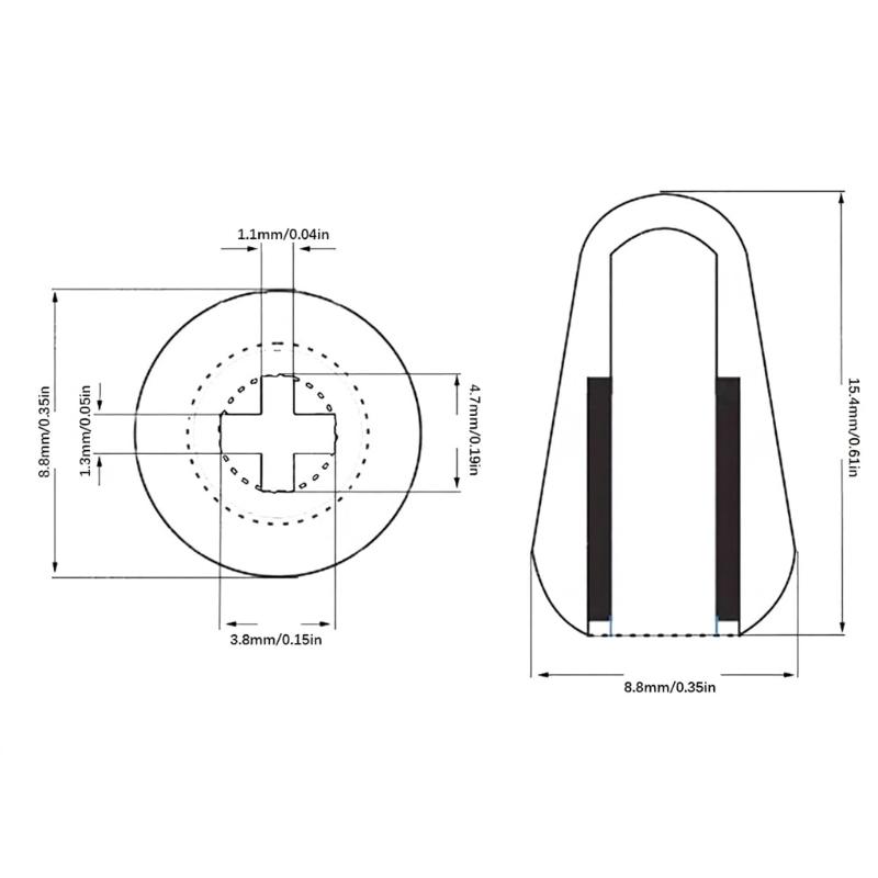2 Stück Elektrische Gitarre Kippschalter Messing Schalter Knöpfe Kappe Ersatz Gitarre Tonabnehmer Schalter Spitze Gitarrenteile Zubehör