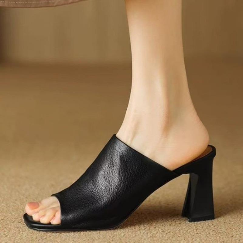 2025 Sexy Fashion Summer Women Sandals Open Toe Slingback Party Shoes High Heels Slippers Pumps Shoes Woman 34-41