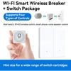 Compact WiFi + RF433 Smart Switch: Tuya Voice-Controlled Flush Mount Timer Switch
