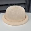 Simple versatile crimped dome top hat women's spring summer hollow breathable versatile ball hat sunshade cool hat