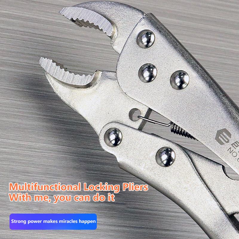 Heavy Duty Locking Pliers With Adjustable Metal Face Clamp For Woodworking And Welding Repairs Multifunctional Pressure Pliers