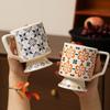 European Ceramic Mug Household Drinking Cup Large Capacity Breakfast Cup Coffee Cup Milk Cup Couple Cup