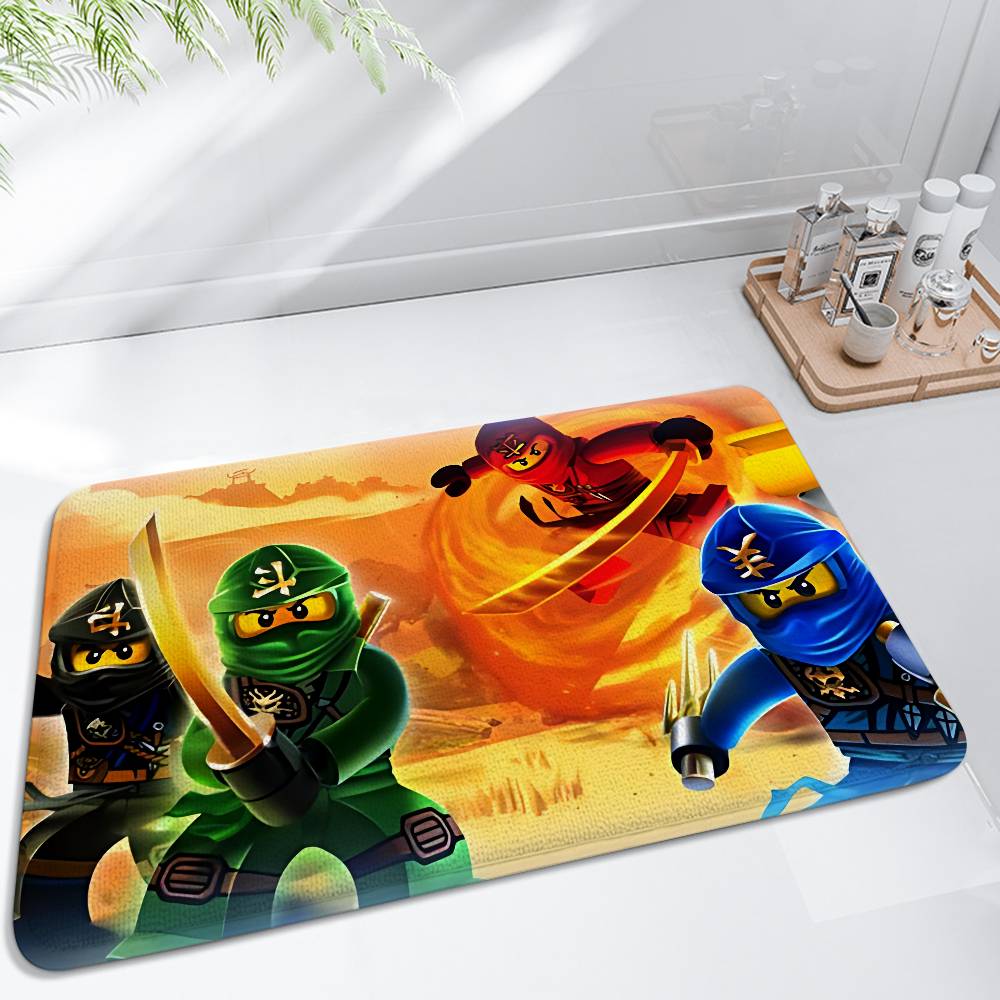 Cartoons-r-Ninjagos-cool Floor Mats Carpet For Living Room Decor Lounge Area Anti-slip Foot Mat Entrance Doormat