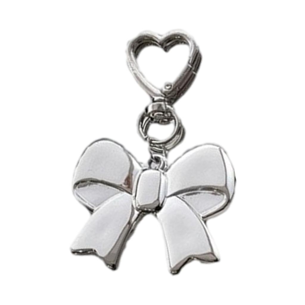 Sweet Bows Keychain Car Key Chains Bowknot Keyring Bag Charm Handbag Charm Lovely Heart Keyholders Phone Charm