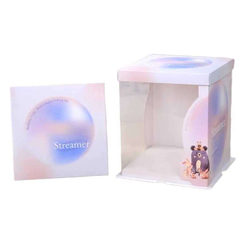 Translucent Dreamy Planet Birthday Cake Boxes