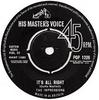 7inch Record IMPRESSIONS  Its All Right POP1226 His Masters Vo 1963 UK SoulFunk Used