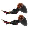 Motorcycle Waterproof Turn Signal Light Indicator Lamp Modification Accessory (Black)