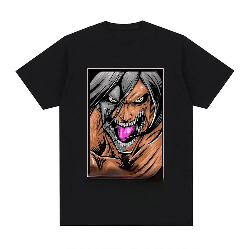 2025 New Japan Anime Fashion Comfortable T Shirt Men Pure Cotton Unisex Tops Summer Unisex Clothes Autumn and Winter Innerwear
