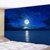 Modny Gobelin do Dekoracji Domu Salon Sypialnia Gobelin Wzór Tła Plaża Księżyc