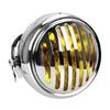 For Honda Gn125/Cg125 Modified Retro Universal Motorcycle 12V Black Shell Front Retro Round Headlight-A87Q