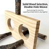 Multifunktionaler Holz-Papageienständer Holz-Vogelstangenständer Spielständer Papageienspielzeug für die Anreicherung von Vögeln