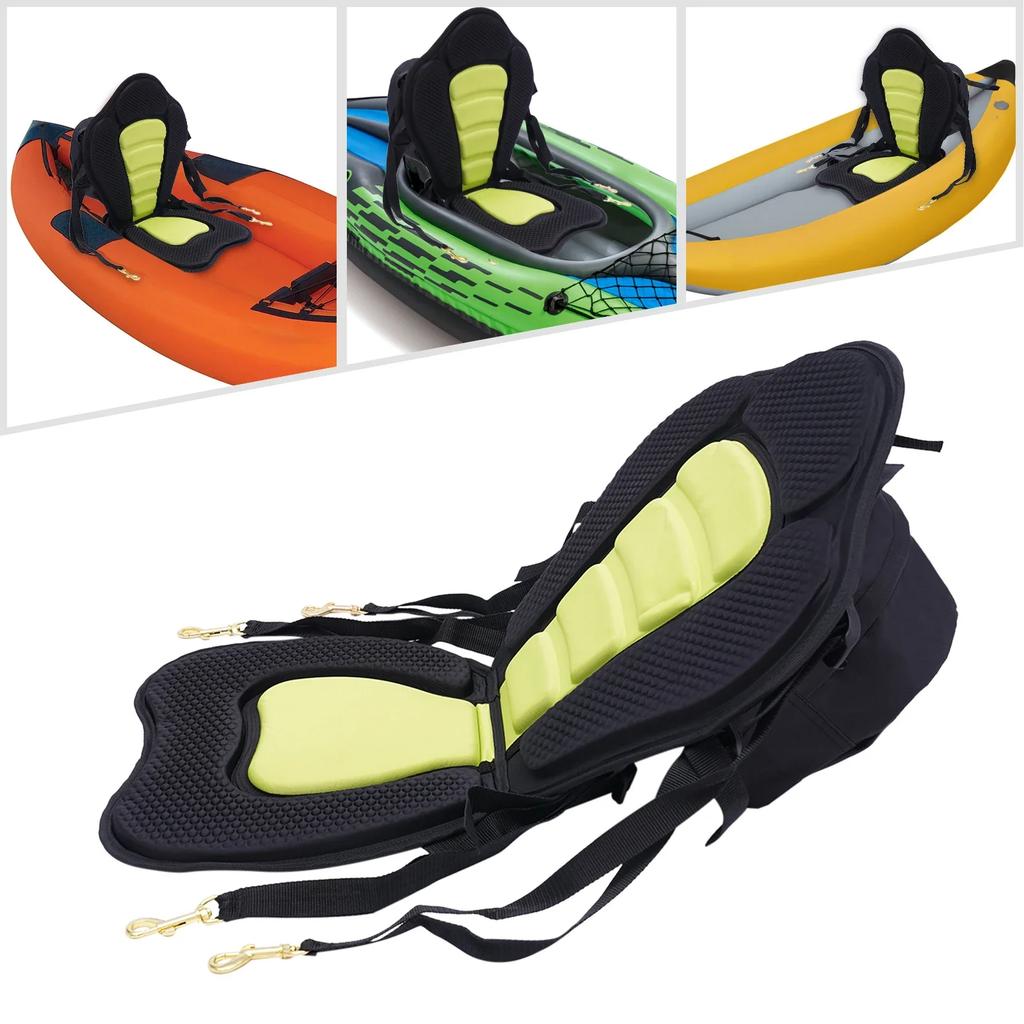 Deluxe Thickened Kayak Seat with Storage Bag and Ergonomic Comfort Design