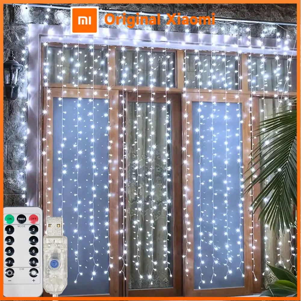 Xiaomi Christmas USB Curtain String Fairy Lights 8 Mode 6/3M LED Garland Remote For Party Garden Home Wedding Decoration New Year 2025