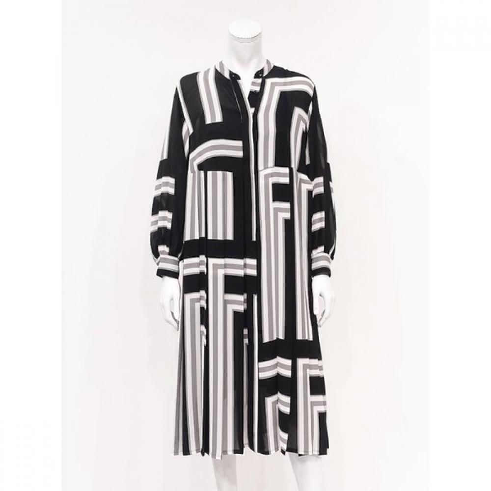 Specchio China Collar Dress 452 580