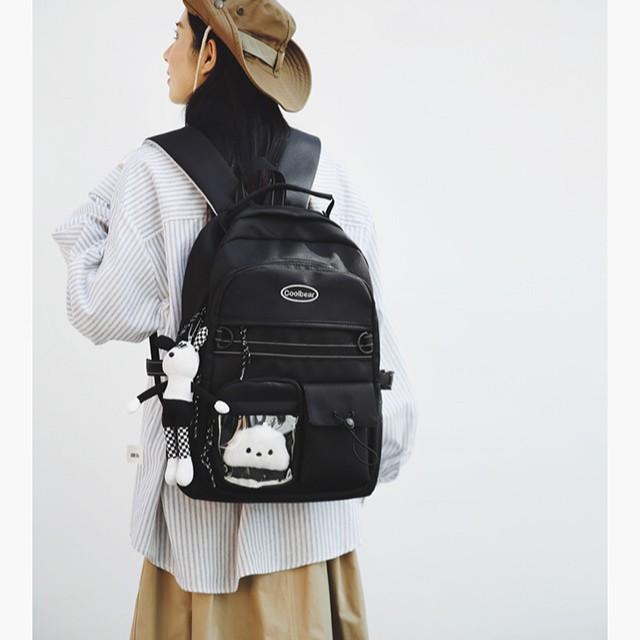 School bag new retro tooling school bag junior high school students large capacity backpack men trendy campus backpack women