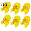 3D Printed Animal Statue Angry Yellow Duck Ornament, Funny Desk Cute Decor Decoration, Miniature Figurine for Home Office Collectible Mini Figure