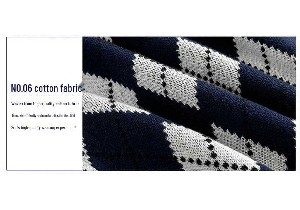 British Style Autumn/Winter Knit Vest for Primary and Secondary School Students