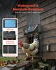 Automatic Chicken Coop Door, DC & Battery Powered Chicken Door with LCD Display, Light Sensor, Timer & Manual Setting, Anti-Pinch Security, Durable