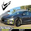For Tesla Model Y 2019 2020 2021 2022 2023 2024 Front Bumper Splitter Spoiler Body Front Fog Light Cover Decorative Accessories