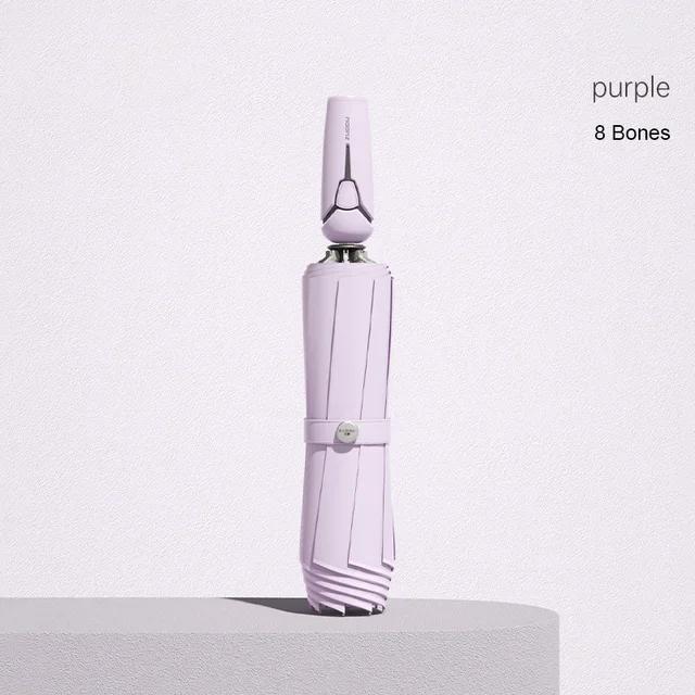 

Роскошный полностью автоматический обратный зонт с отражающей полосой, ветрозащитный козырек для путешествий, большой складной зонт