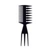 Men's Back Head Oil Head Styling Comb Hairstyle Styling and Maintenance Artifact Trident Comb Texture Comb Fluffy Pork Rib Comb
