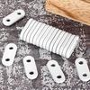 Jetec 20 Pieces Curtain Weights Curtain Iron Weights White Bedroom Window Pendant Iron Accessories for Home Tablecloth Flags