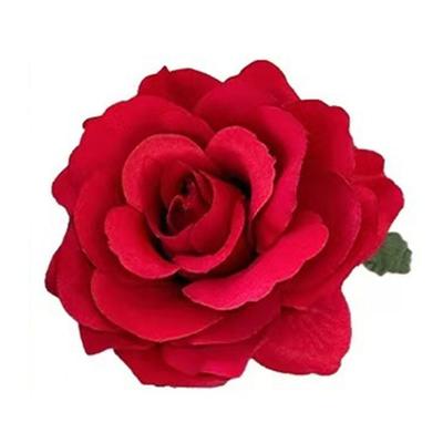 Clips elegant roșu pentru păr cu floare de hibiscus Accesoriu floral pentru păr Decorațiune florală pentru festival Agrafă cu floare pentru sărbători și evenimente