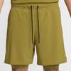 Nike Solid Color Lace Loose Fit Five-Point Casual Shorts Men shorts Moss-Green DV9334-307