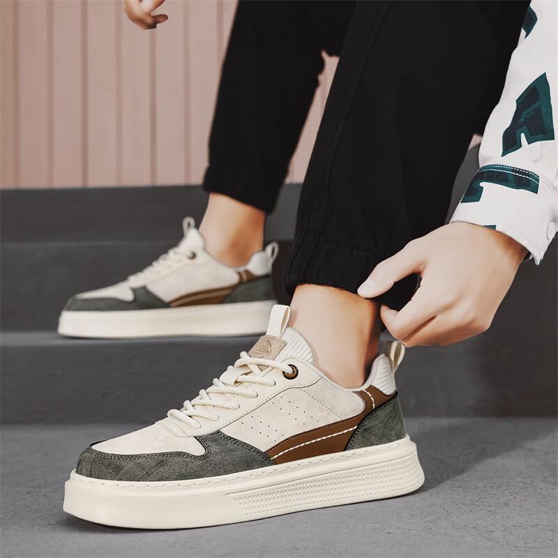 Yearcon Men s Casual Lightweight Height-Increasing Sneakers 43