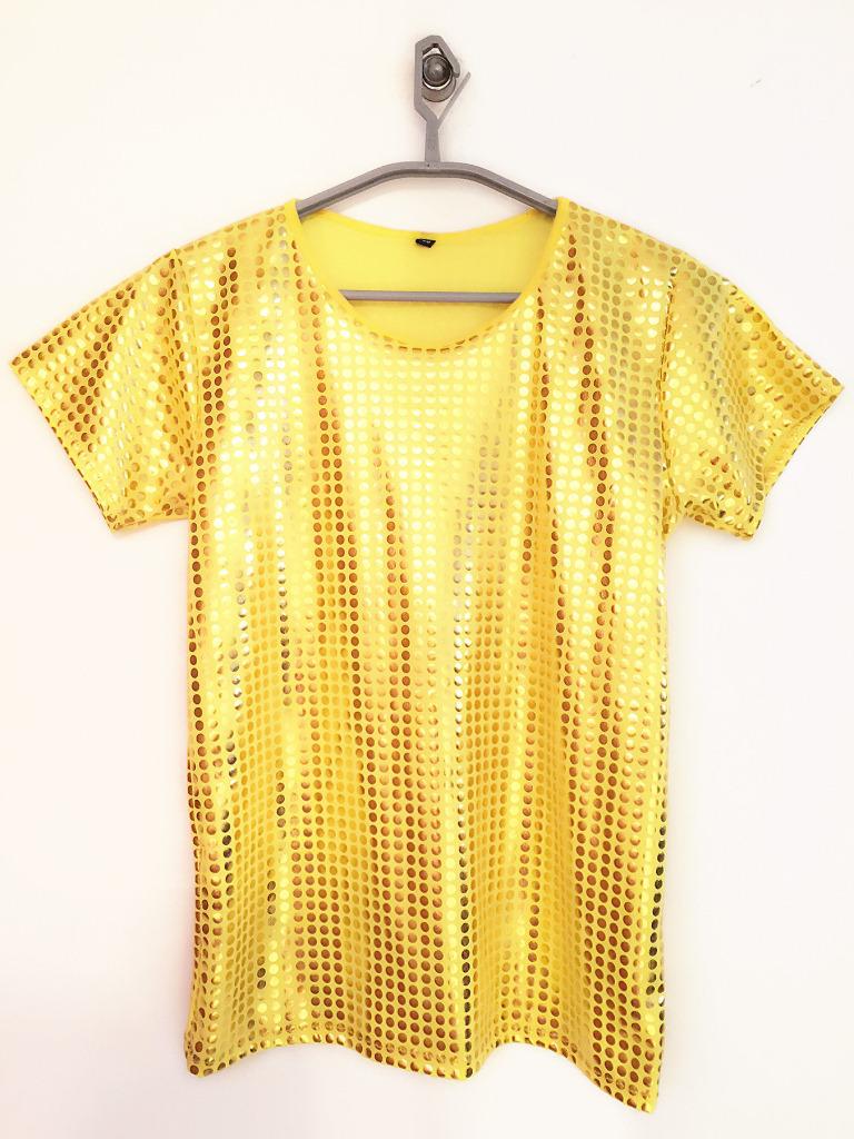 Unisex Sequin Stretch Performance Jazz Dance T-Shirt