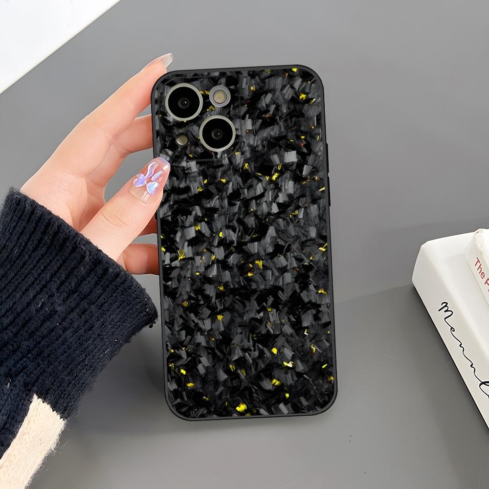 

Carbon & Forged Carbon Fiber TPU Phone Case For Iphone 16 Plus 15 14 Pro Max 13 Mini 11 12 Xr X Xs 6 7 8 SE Plus Back Cover iPhone13