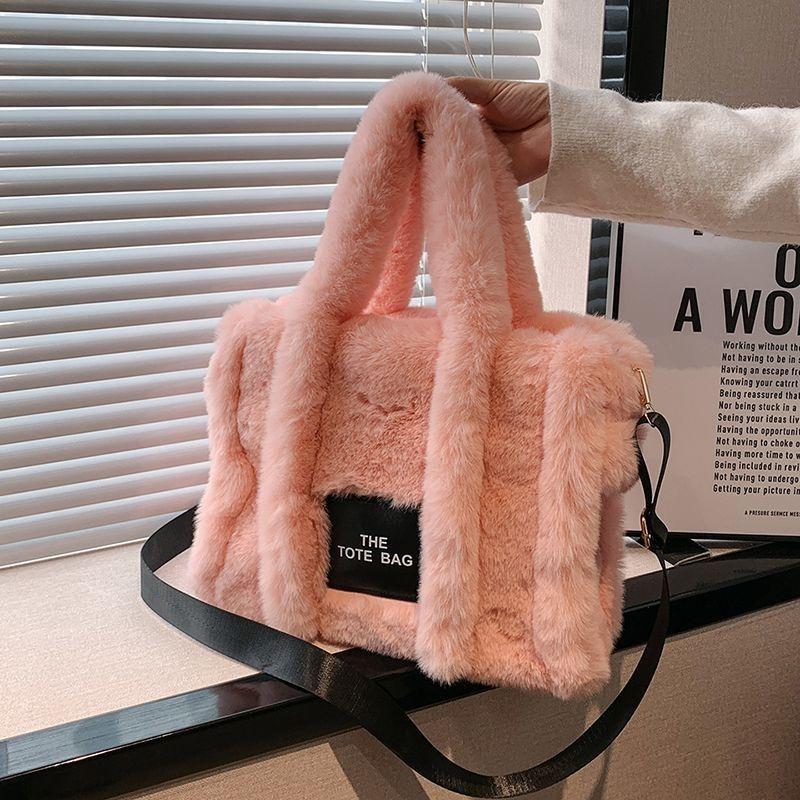 Shoulder Bag Handbag Women's Bag Girl Bag New Trendy Temperament Cute Casual Plush Messenger Bag