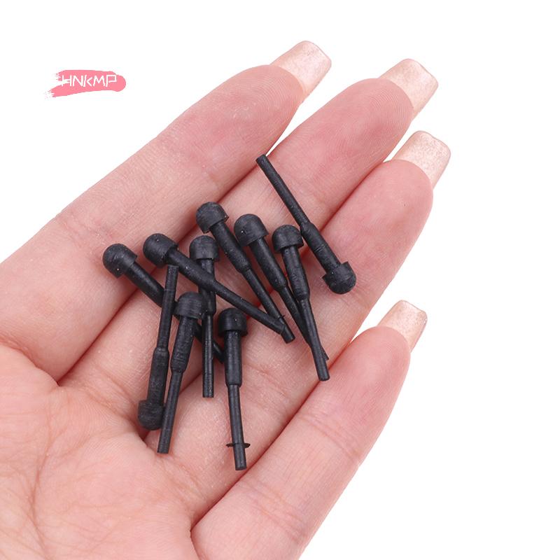10Pcs Black Rubber Bumper Silencer for Hair Scissors Barber Shears Replacement Stopper Durable Pad for Scissors And Shears
