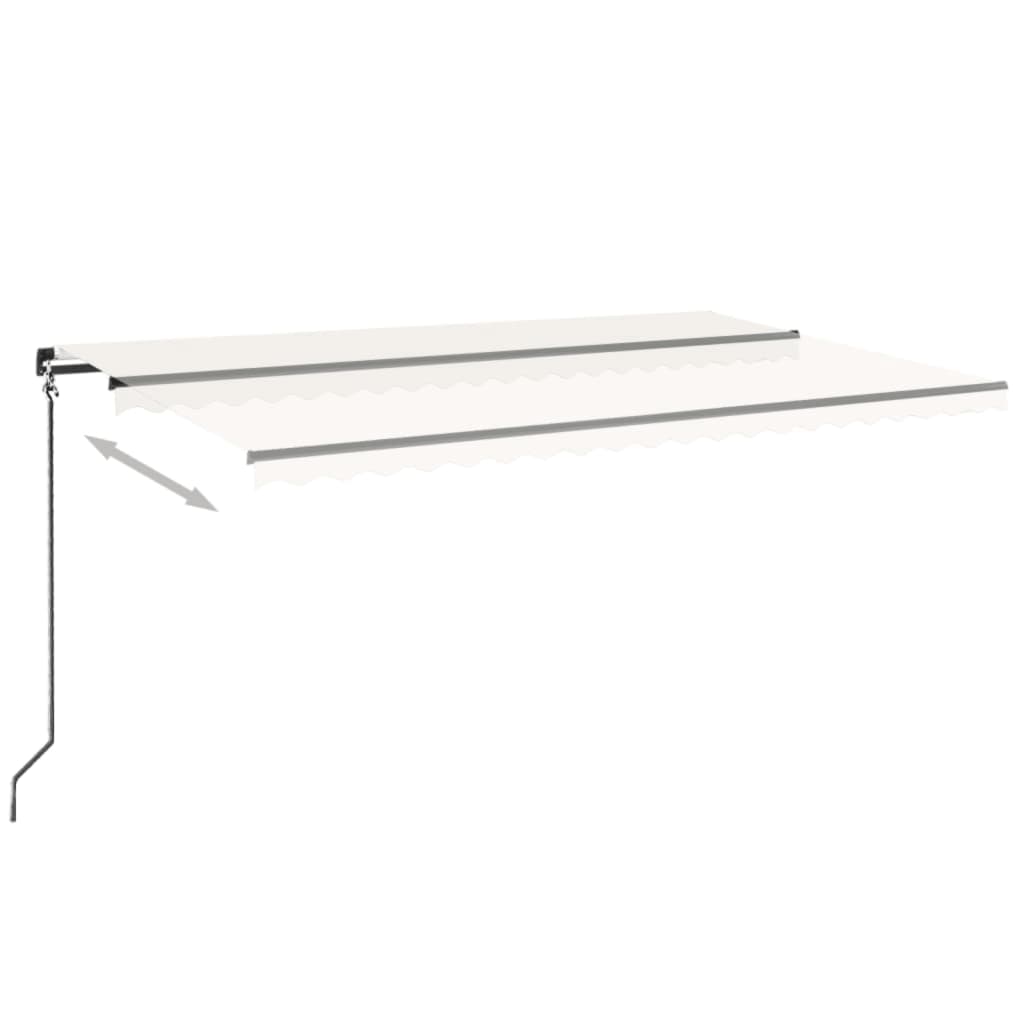 Manual Retractable Awning 500x350 Cm Cream
