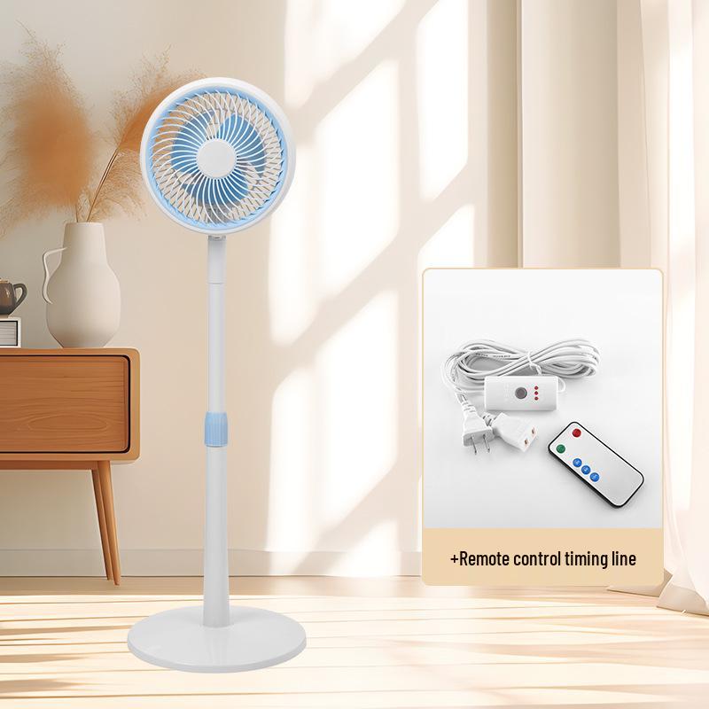 Quiet Small Electric Floor Fan with Soft Blades for Bedroom, Dorm, or Rental