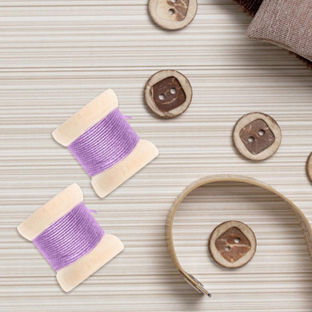 20Pcs 100pcs Unfinished Wood Spools DIY Craft Bobbins for Weaving Sewing String Holder Handmade Jewelry Making Supply Kit