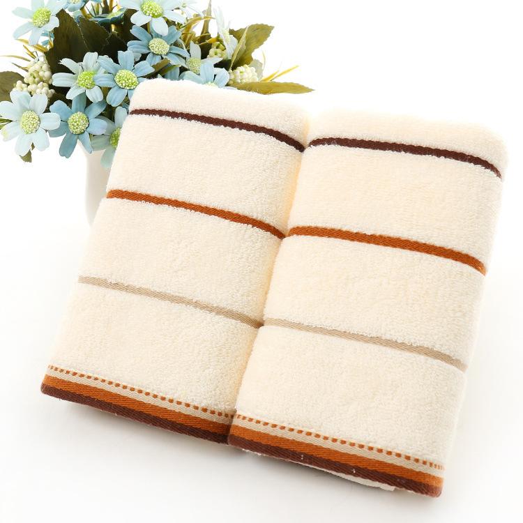 Household Soft Water-absorbing Stripe Jacquard Washing Towel