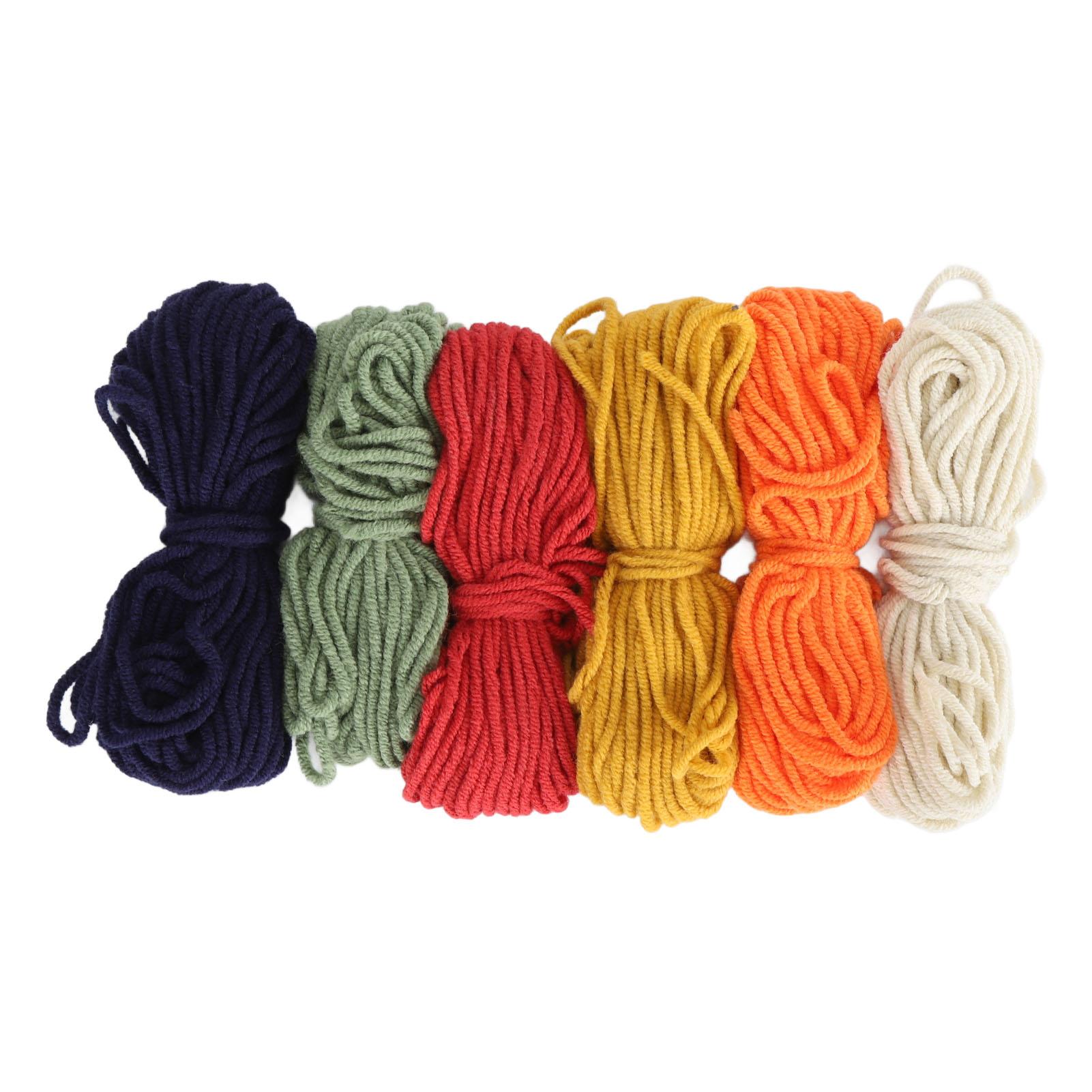 

6шт ниток для вышивания 2мм 4 нити 10м длина цветные нитки для вышивания стежками Type 2