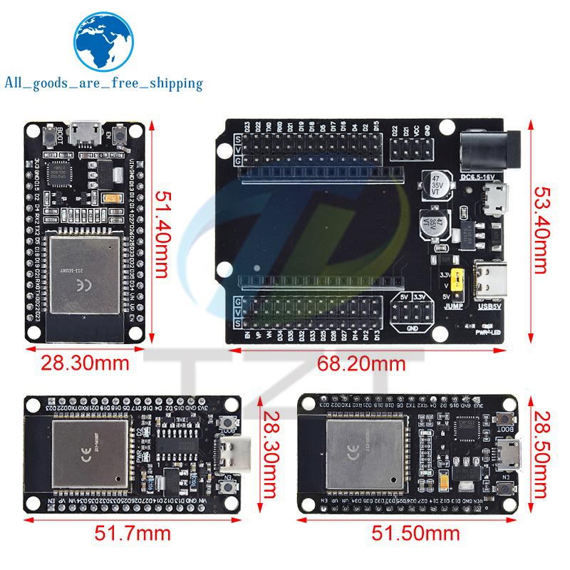 ESP32 Development Board TYPE-C USB CH340C WiFi+Bluetooth Ultra-Low Power Dual Core ESP32-DevKitC-32 ESP-32 Expansion Board