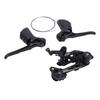 Rear Derailleur Set 2x11 Speed Aluminum Alloy Cycle Rear Derailleur with Brake Lever for Road Cycling