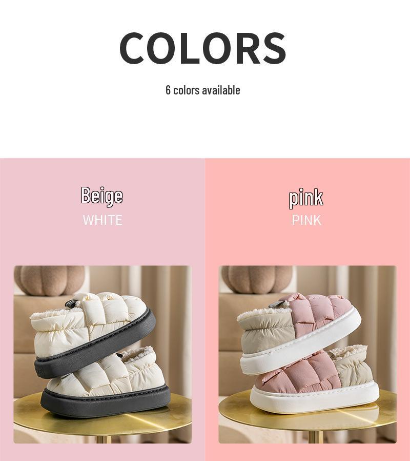 Women's Winter Slippers - Warm Velvet Lined Thick Sole for Indoor Comfort