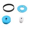 RC Belt Drive Gear Low Noise Rubber Belt Drive Transmission Gear Kit for TT02 Remote Control Car