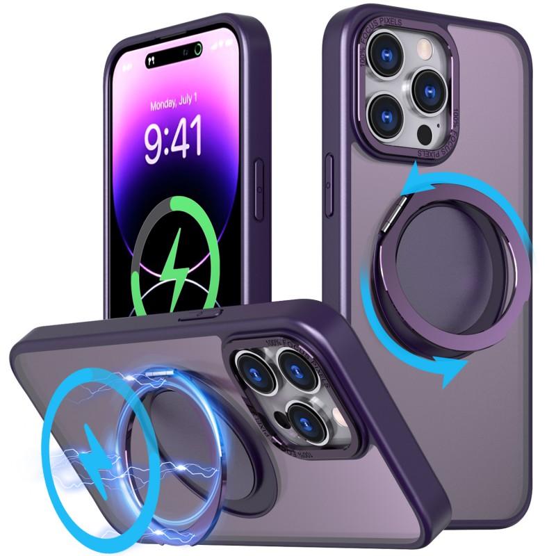 360 Rotating Stand Phone Case IPhone 16 Pro Max 15 14 13 12 11 Shockproof Protective Cover