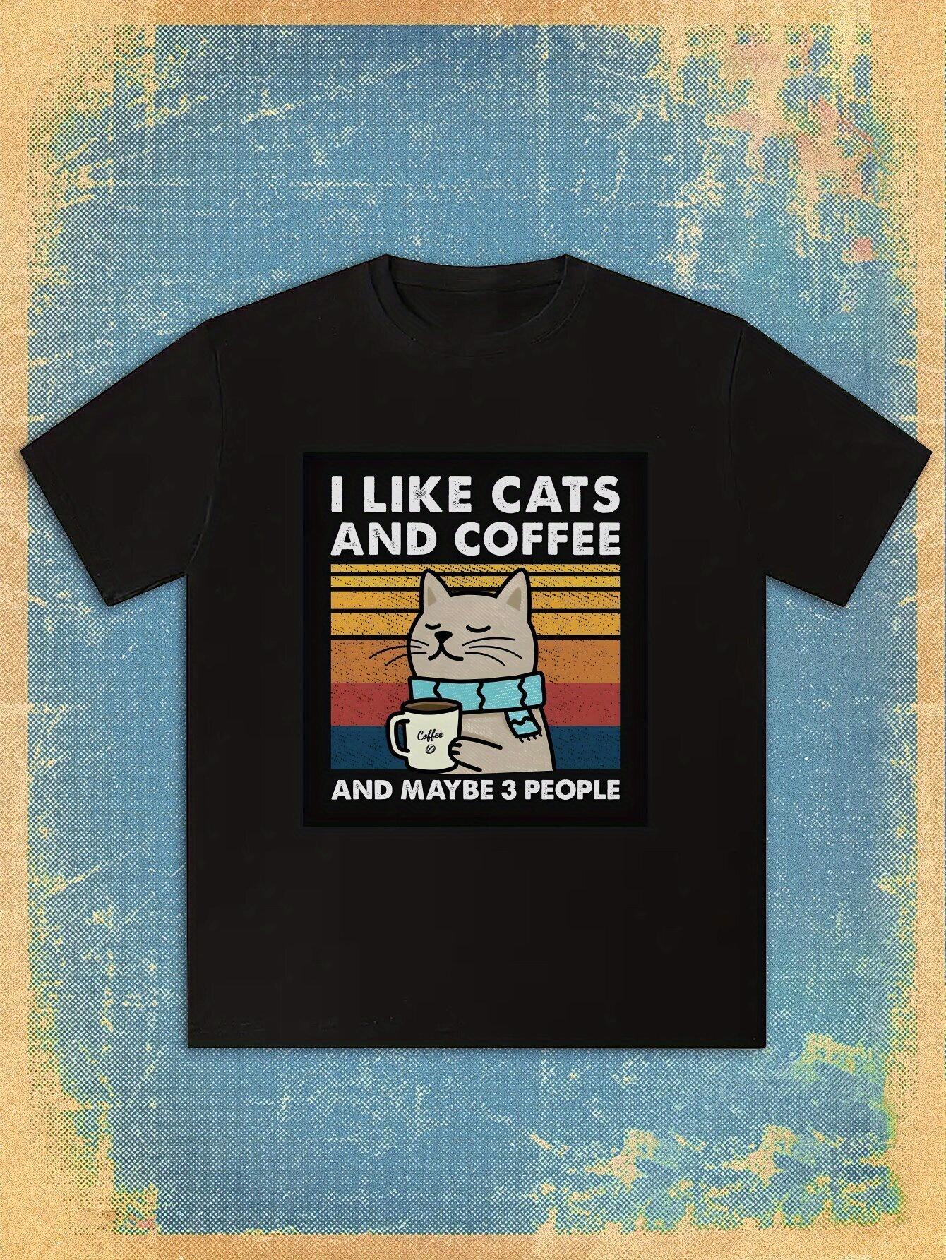 T-shirt Cute Kitten Pattern XL