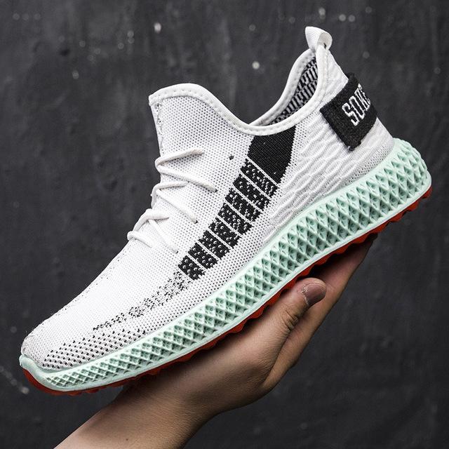 

Мужская обувь, осенняя обувь, вентиляция, мужская обувь, трендовые универсальные кроссовки Network Noodles для бега, кроссовки для свободного времени, мужские кроссовки Tide 39 белый